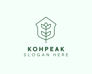 Floral Minimalist Plant Sustainability logo design