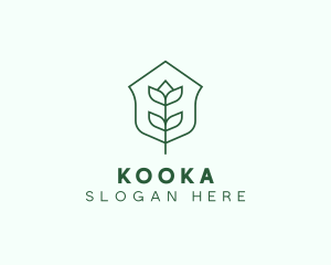 Floral Minimalist Plant Sustainability logo design