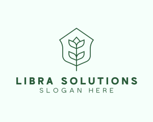 Floral Minimalist Plant Sustainability logo design