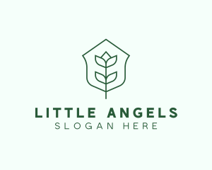 Floral Minimalist Plant Sustainability logo design