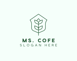 Floral Minimalist Plant Sustainability logo design