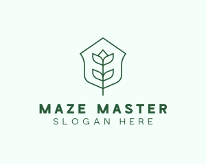 Floral Minimalist Plant Sustainability logo design