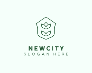 Floral Minimalist Plant Sustainability logo design