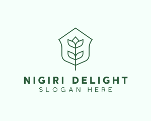 Floral Minimalist Plant Sustainability logo design