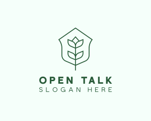 Floral Minimalist Plant Sustainability logo design