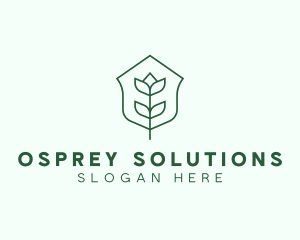 Floral Minimalist Plant Sustainability logo design