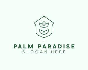 Floral Minimalist Plant Sustainability logo design