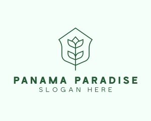 Floral Minimalist Plant Sustainability logo design