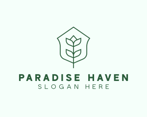 Floral Minimalist Plant Sustainability logo design