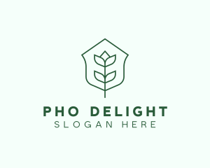 Floral Minimalist Plant Sustainability logo design