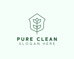 Floral Minimalist Plant Sustainability logo design