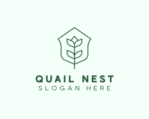 Floral Minimalist Plant Sustainability logo design