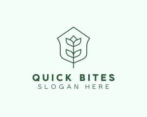 Floral Minimalist Plant Sustainability logo design