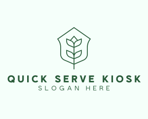 Floral Minimalist Plant Sustainability logo design