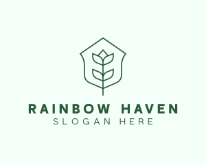 Floral Minimalist Plant Sustainability logo design