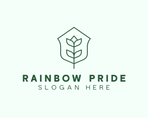 Floral Minimalist Plant Sustainability logo design