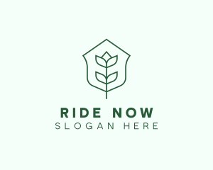 Floral Minimalist Plant Sustainability logo design