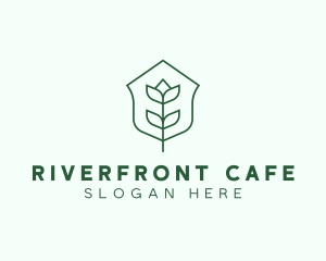 Floral Minimalist Plant Sustainability logo design