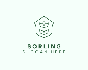 Floral Minimalist Plant Sustainability logo design