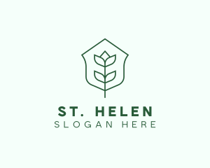 Floral Minimalist Plant Sustainability logo design