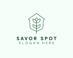 Floral Minimalist Plant Sustainability logo design