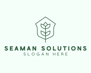 Floral Minimalist Plant Sustainability logo design