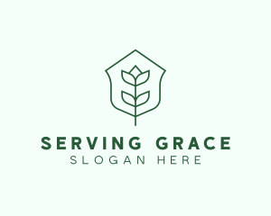 Floral Minimalist Plant Sustainability logo design