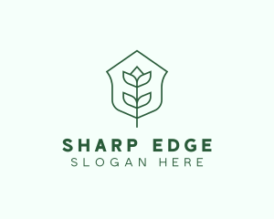 Floral Minimalist Plant Sustainability logo design