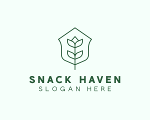 Floral Minimalist Plant Sustainability logo design