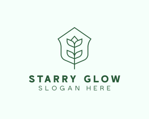 Floral Minimalist Plant Sustainability logo design