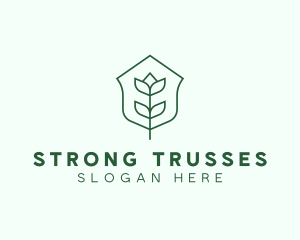 Floral Minimalist Plant Sustainability logo design