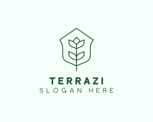 Floral Minimalist Plant Sustainability logo design