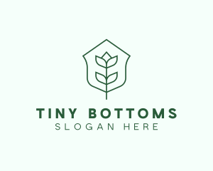 Floral Minimalist Plant Sustainability logo design