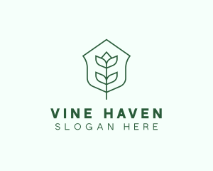 Floral Minimalist Plant Sustainability logo design