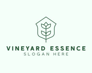 Floral Minimalist Plant Sustainability logo design