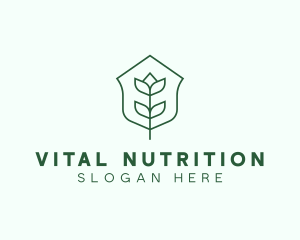 Floral Minimalist Plant Sustainability logo design