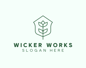 Floral Minimalist Plant Sustainability logo design