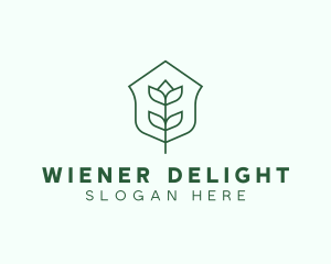 Floral Minimalist Plant Sustainability logo design