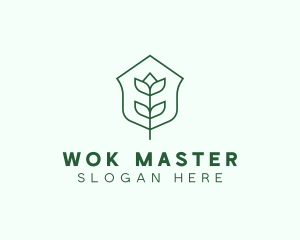 Floral Minimalist Plant Sustainability logo design