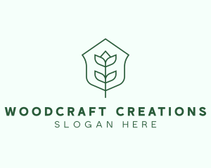 Floral Minimalist Plant Sustainability logo design