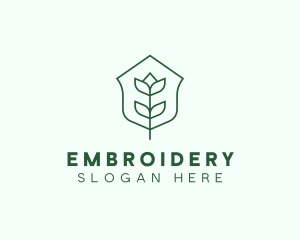 Floral Minimalist Plant Sustainability logo design