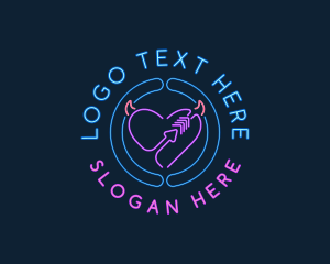 Sex Therapist - Erotic Heart Dating logo design