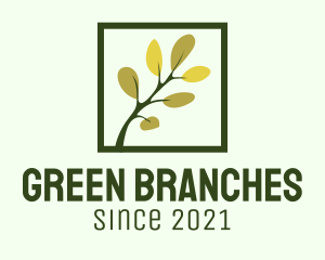 Tree Branch Frame logo design