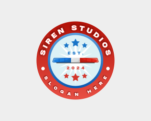 Siren - Police Emergency Siren logo design