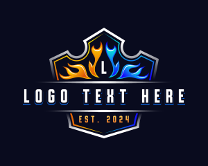 Thermal - Hot Cold Flame logo design