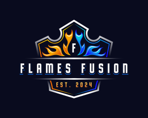 Hot Cold Flame logo design