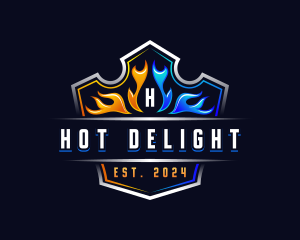 Hot Cold Flame logo design