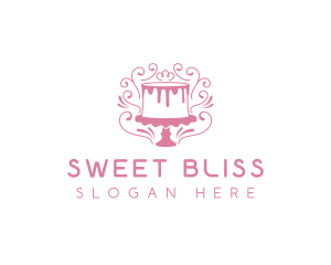 Cake Sweets Dessert logo design