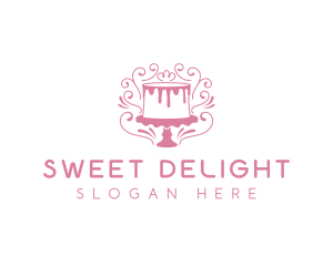 Cake Sweets Dessert logo design