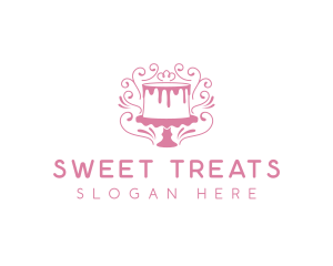 Cake Sweets Dessert logo design